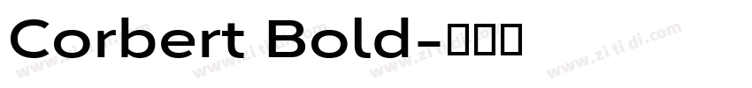 Corbert Bold字体转换